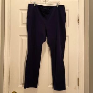 Lauren Ralph Lauren Navy Blue Pants w/ Side Zip